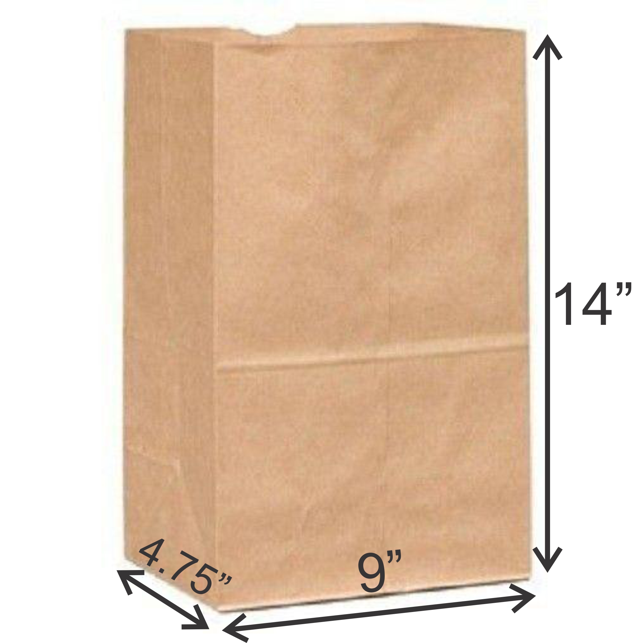 Take Away Paper Bags 11x6x11 Inches - 80GSM - Eco Bags India